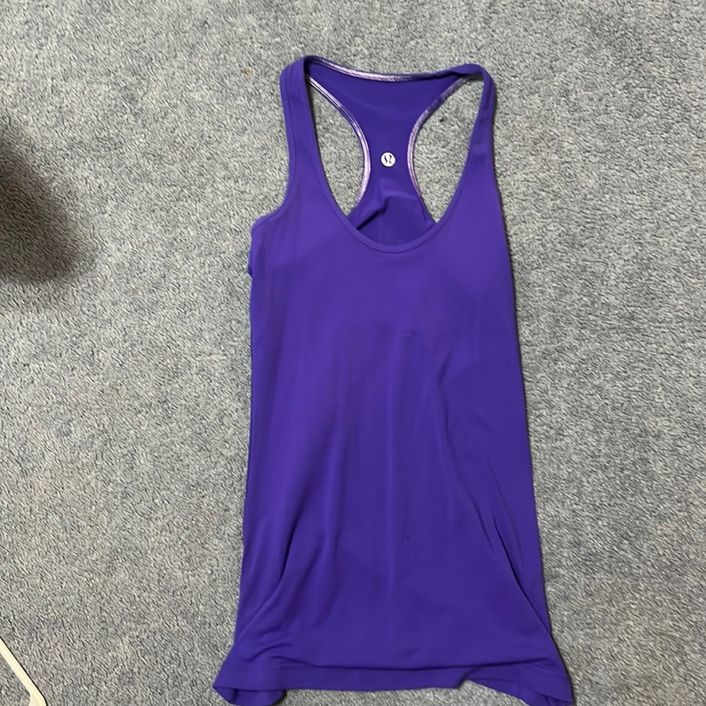 purple Lululemon seamless Racerback tank